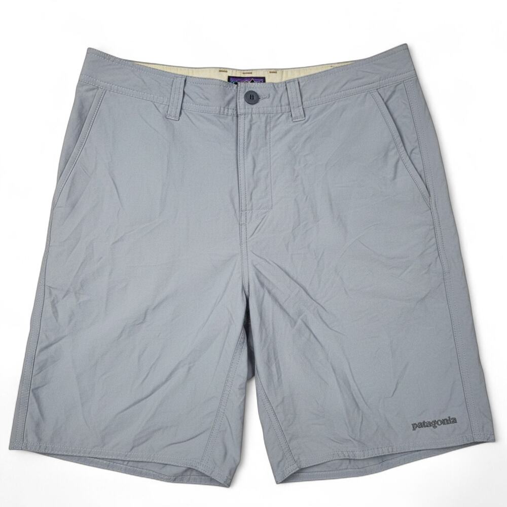 PATAGONIA Stretch Hybrid Shorts Men's 34 Gray Performance Hiking Trail Active